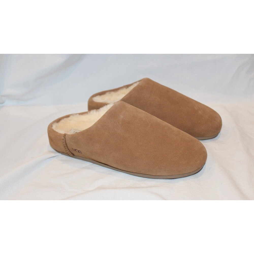 UGG Elea Slip‎ On Clogs Women’s Suede Sheepskin Slippers CHESTNUT SZ 8 NEW